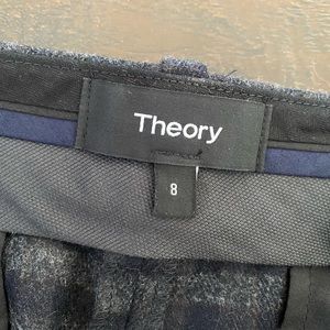 Theory Treeca 2 Check Pants Size 8